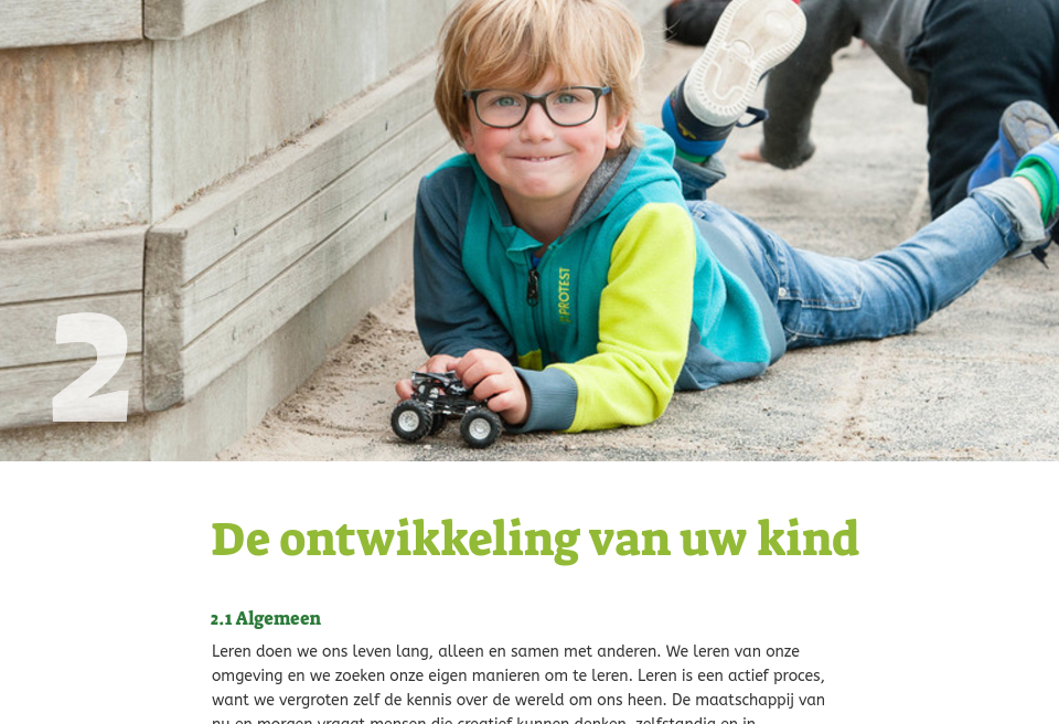 2. De Ontwikkeling Van Uw Kind - Schoolgids IKC Binnenste Buiten